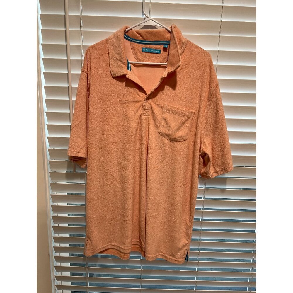 Tori Richard Terry Cloth Polo Shirt‎ - Size XXL